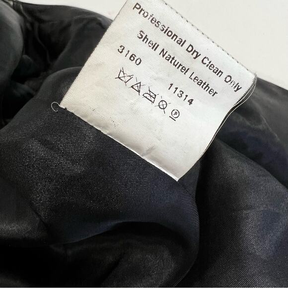 Anine Bing Quilted Black Leather Biker Moto Zip Jacket Sz XS - Picture 13 of 15